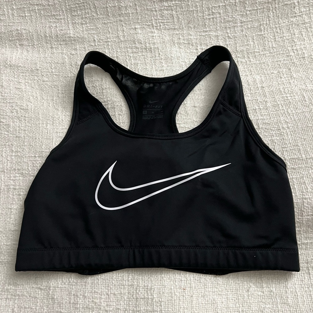 Nike Women's Black and White Sports Bra